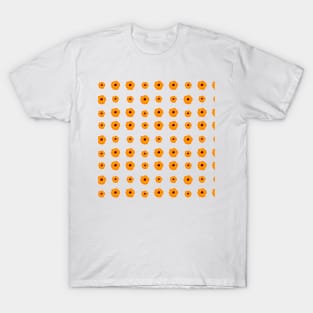 Illustrated orange kalanchoe blossoms pattern T-Shirt